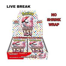 Load image into Gallery viewer, LIVE BREAK - Pokemon Card 151 Booster Box (Japanese)