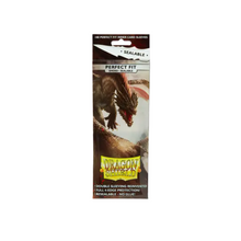Load image into Gallery viewer, Dragon Shield Standard Sealable Perfect Fit Sleeves Smoke (100 count)
